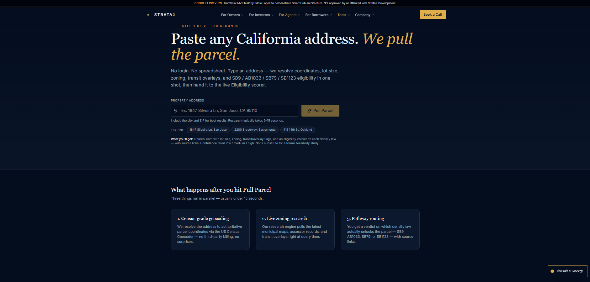 StrataX Development — Pull Parcel